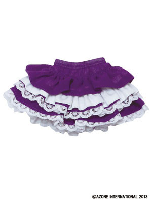 WickedStyle 4-Tiered Frill Miniskirt (Purple), Azone, Accessories, 1/6, 4580116042089